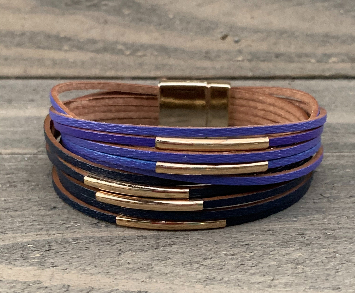 Blue Shades Magnetic Bracelet - Jill's Jewels | Unique, Handcrafted, Trendy, And Fun Jewelry