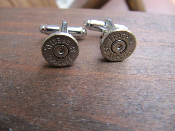 Bullet Cuff Link- 38 Special - Jill's Jewels | Unique, Handcrafted, Trendy, And Fun Jewelry