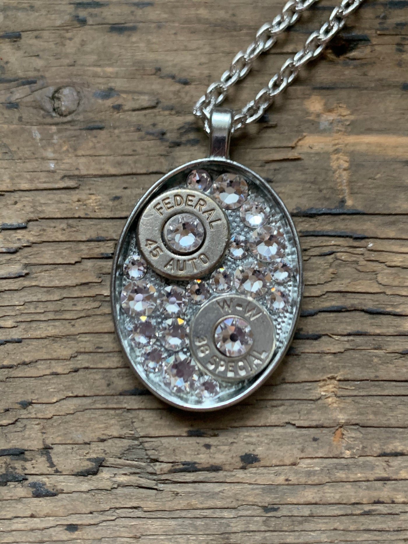 Clear Oval Bullet necklace - Jill's Jewels | Unique, Handcrafted, Trendy, And Fun Jewelry